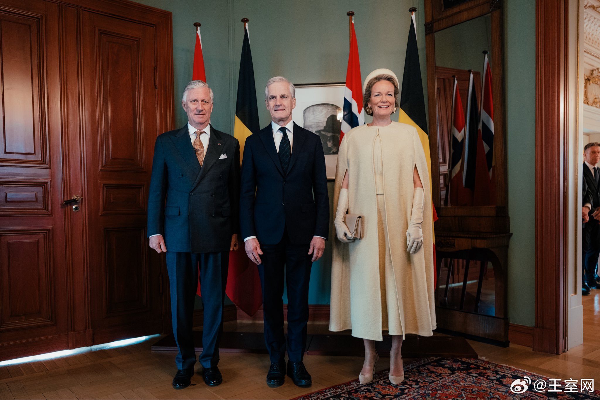 挪威王室比利时王室🇳🇴🇧🇪3月25日，菲利普国王和玛蒂尔德王后会见挪威首