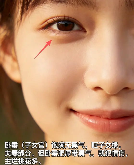 有卧蚕的可以对比一下