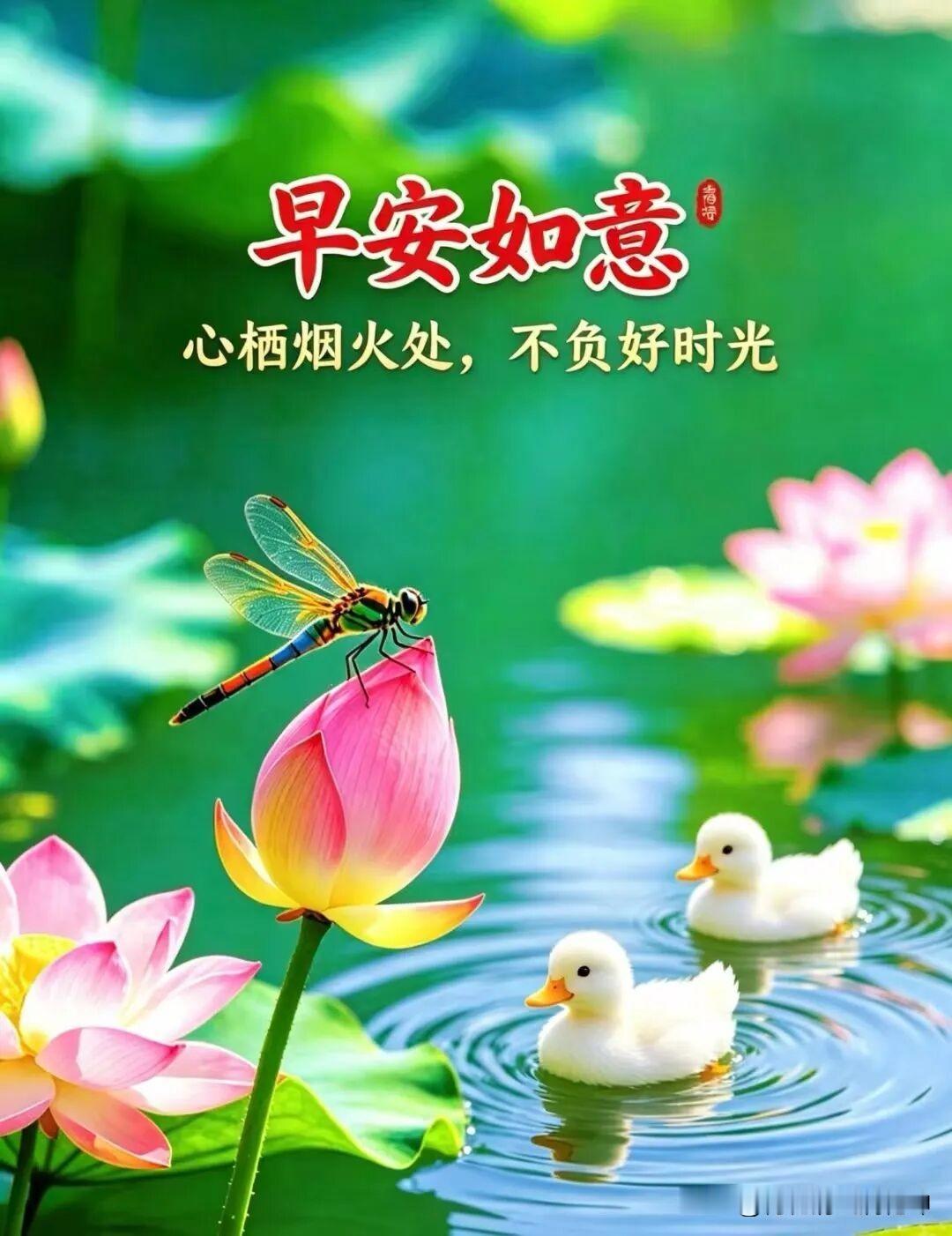 早安如意，心怀美好，不负时光。