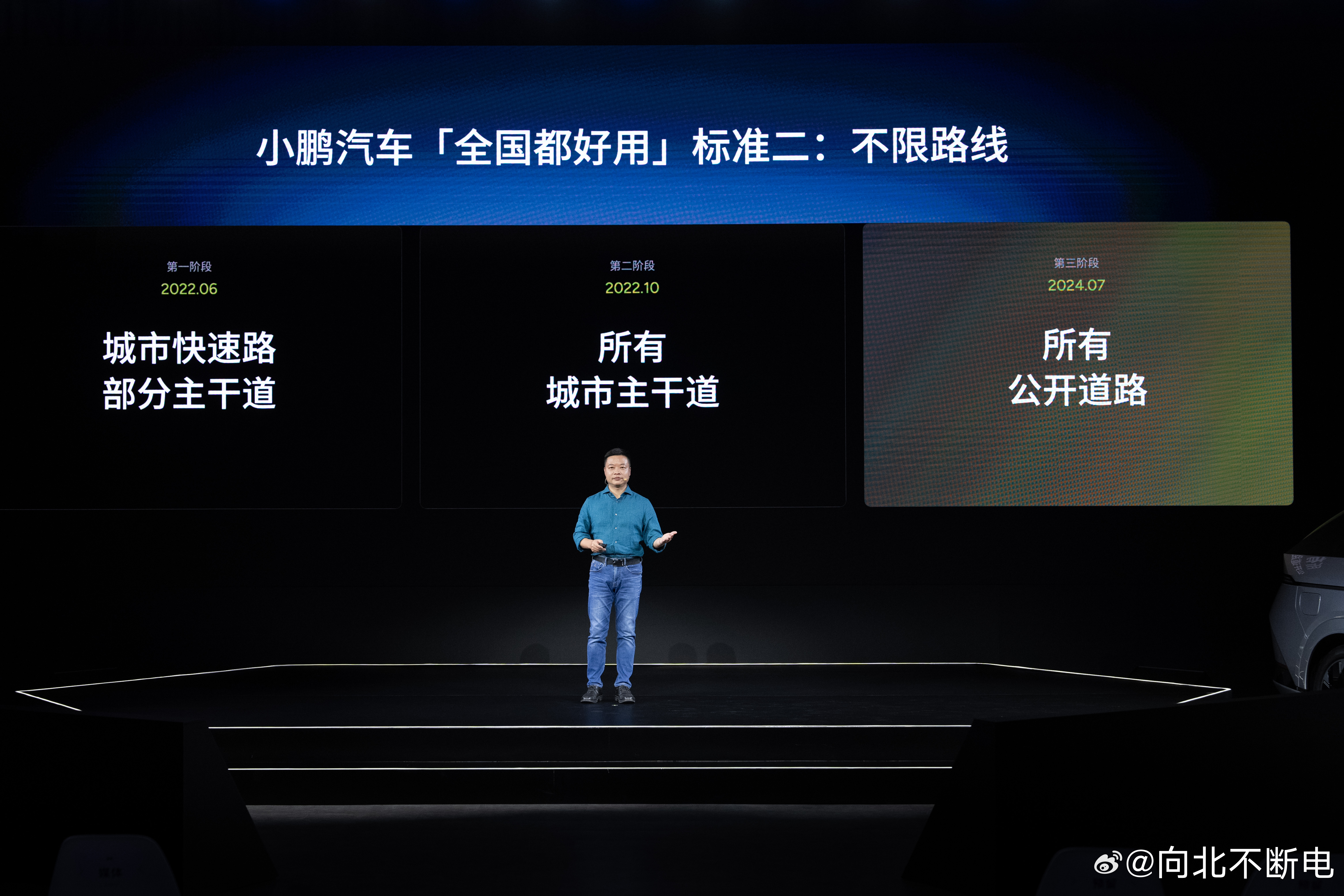 何小鹏：大家都说全国能都开，但其实差距很大，小鹏真正做到不限路线，除了“黑名单”