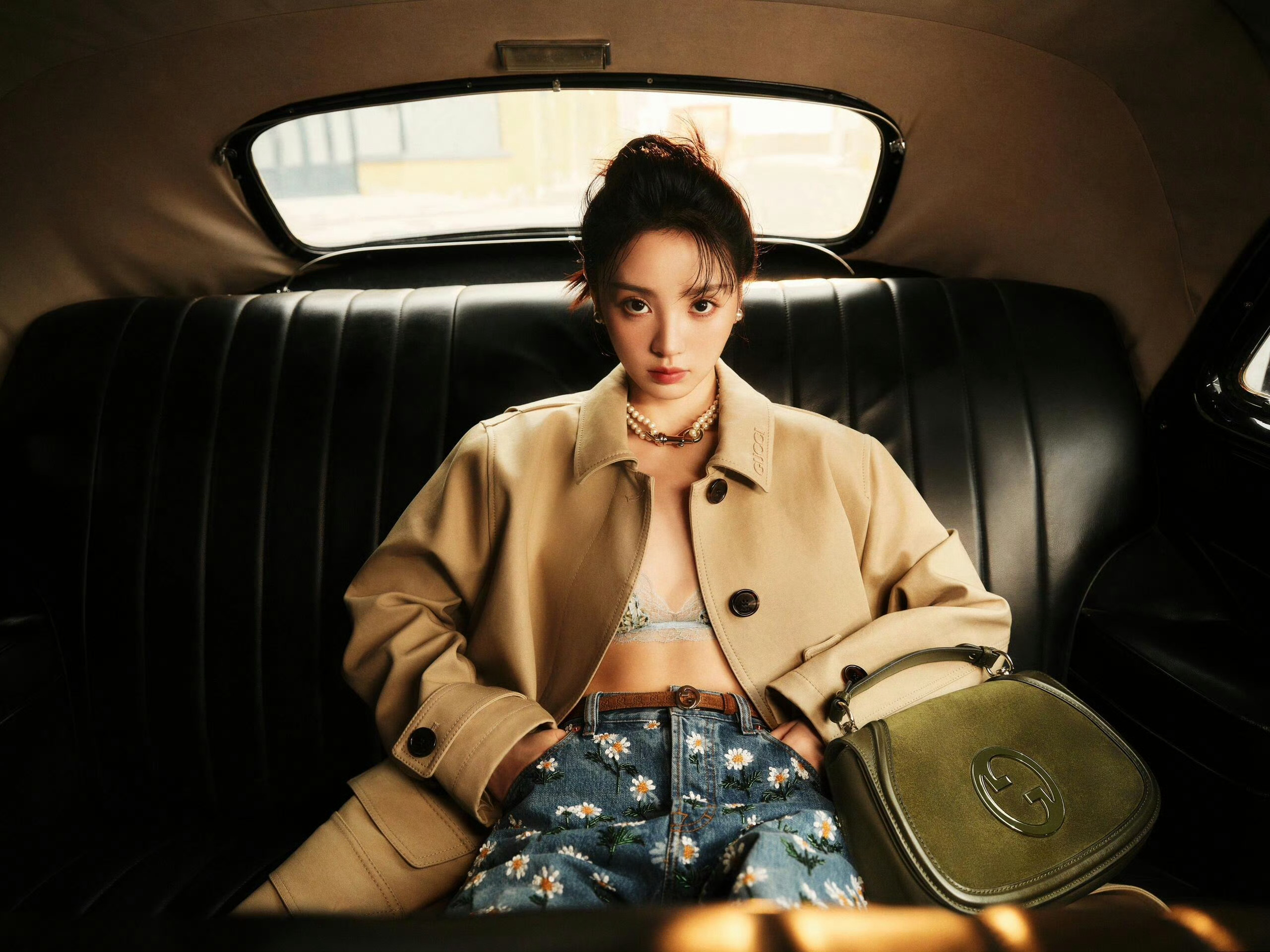 #田曦薇风衣look#谁懂这个妆造的含金量啊，美出新高度[开摆]#田曦薇甜飒lo