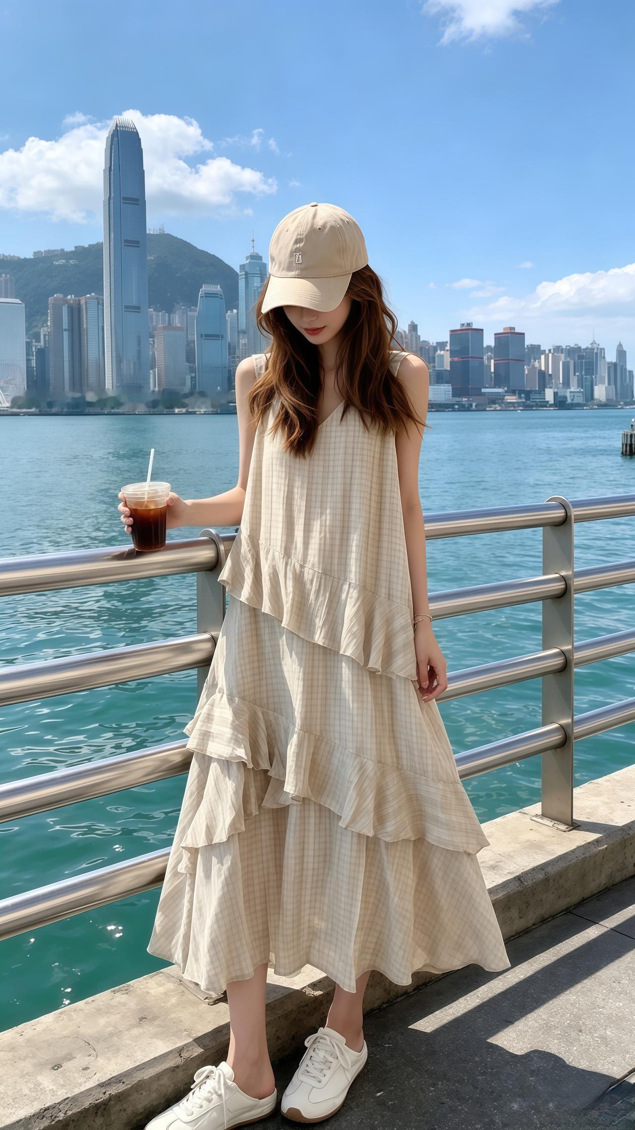分享夏季韩系穿搭 穿搭夏日chill穿搭 大码女装 超清爽的夏天ootd