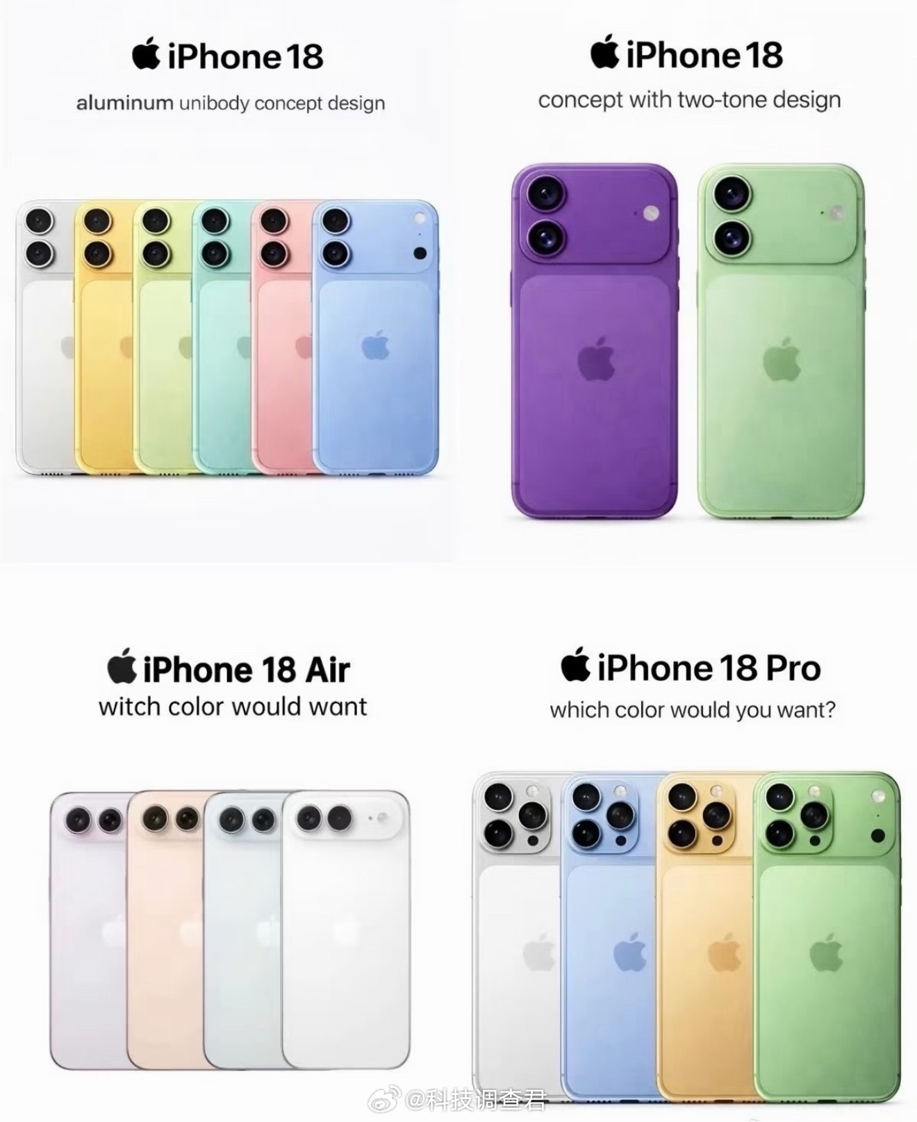 iPhone18设计升级说白了就是iPhone18标准版外观基本照搬iPhone