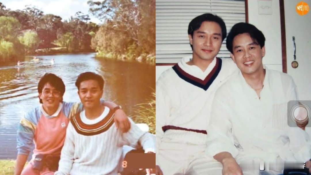 中国香港TVB配音演员杜燕歌和哥哥张国荣。
左边是在澳洲游玩拍摄的。