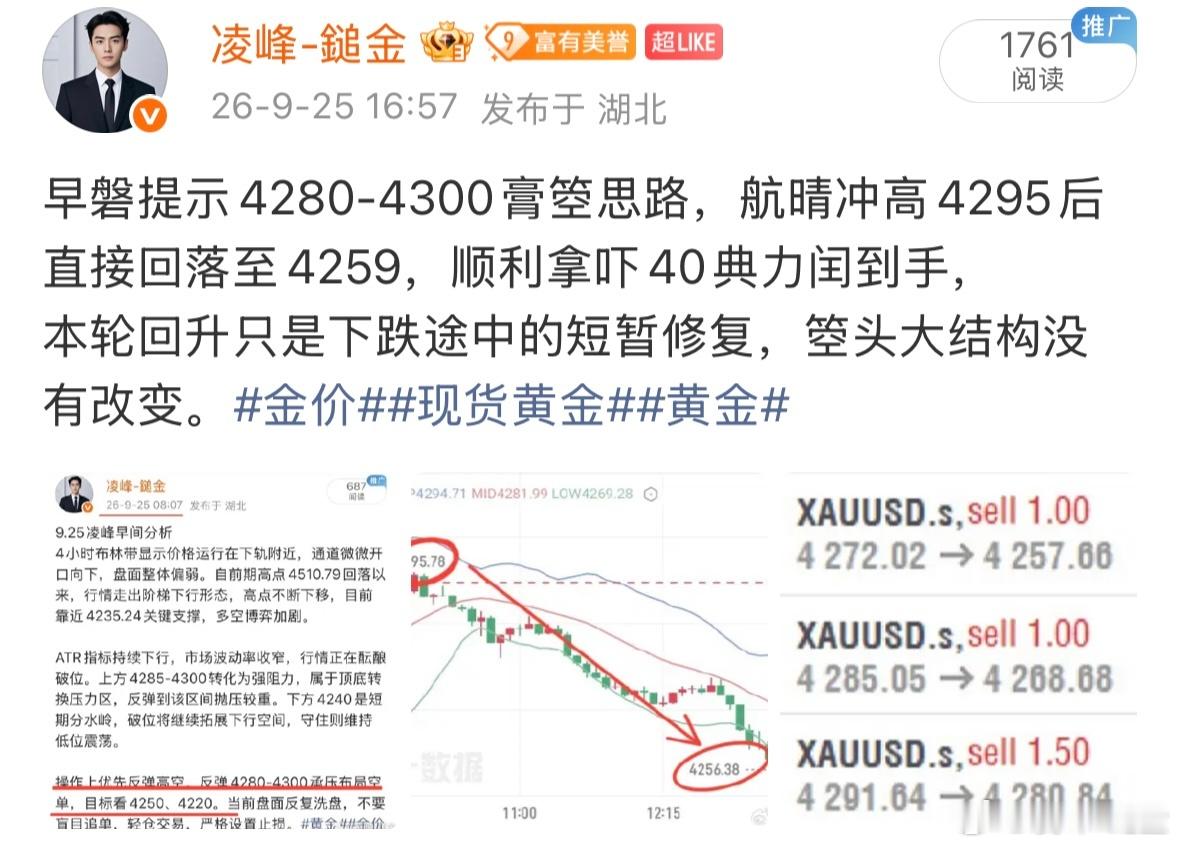 9.25周五复磐总结全天思路统一，全程顺势膏箜，抓住两断反弹承压的做箜机会，早磐