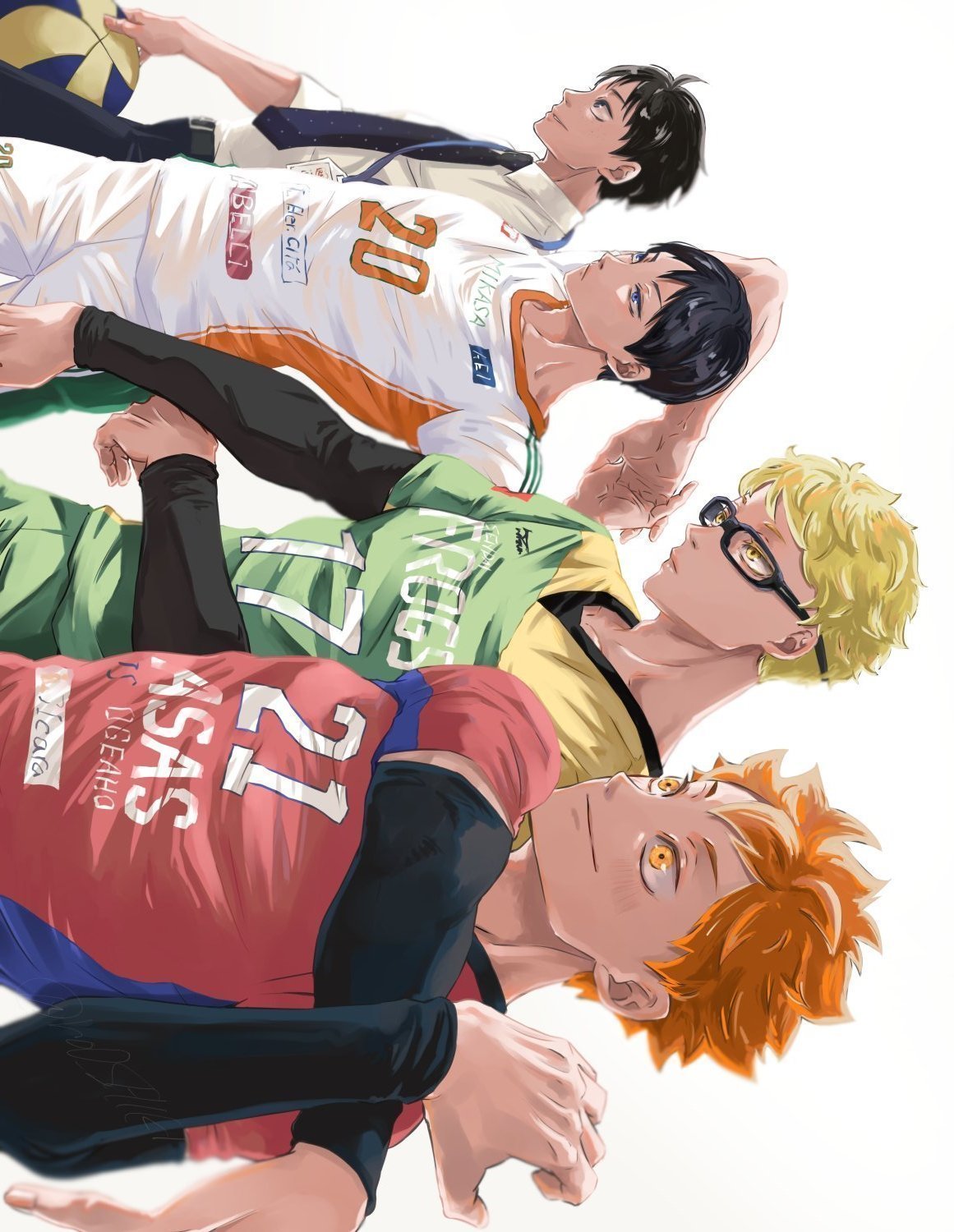 排球少年最好的乌野高一组！！！排球少年日漫 X：no0_SHIKI  