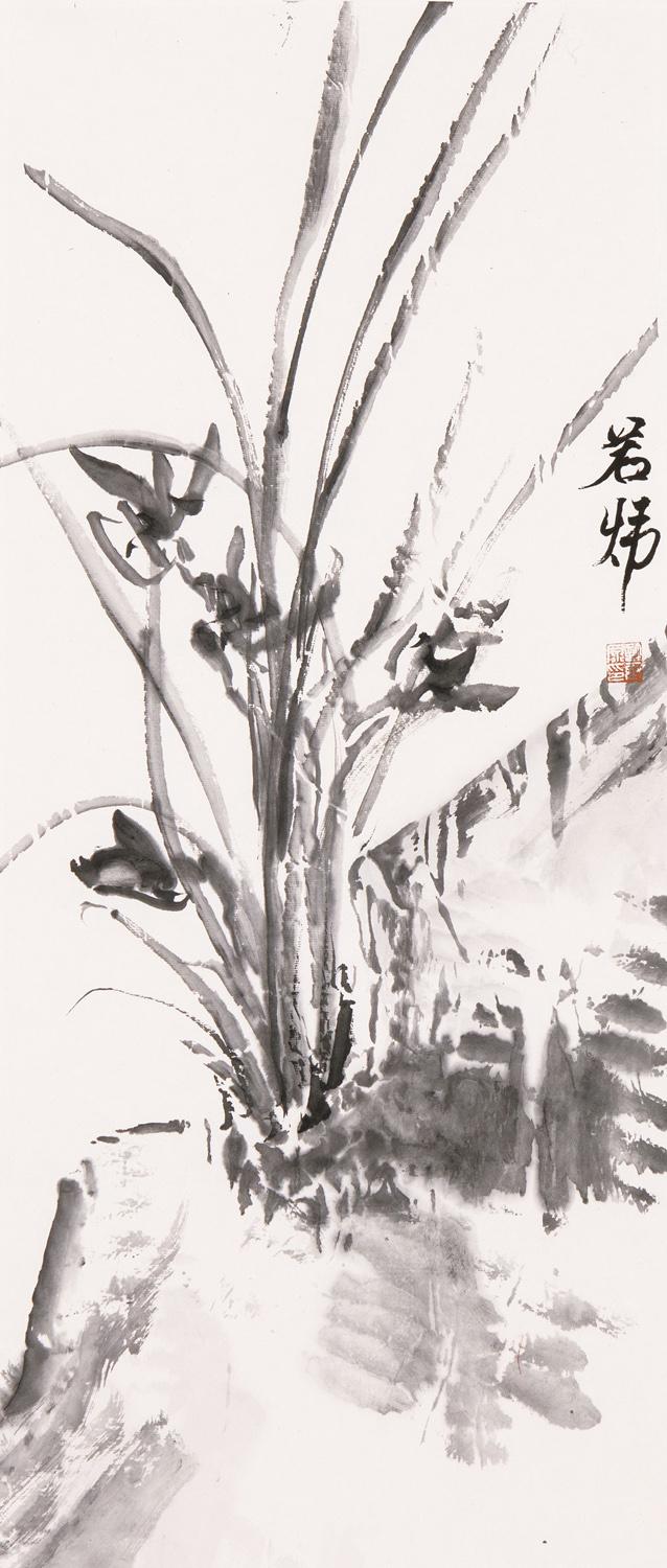 #记录我的2024#许若炜先生的花鸟画作，宛如诗行流淌，每一笔都饱含着生命的韵律