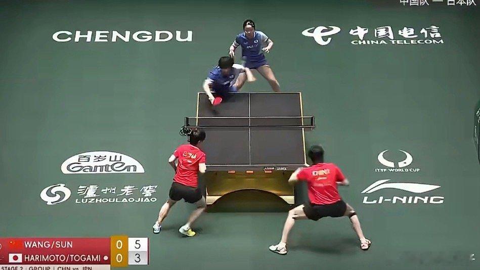 国乒战胜日本恭喜中国队，恭喜孙颖莎