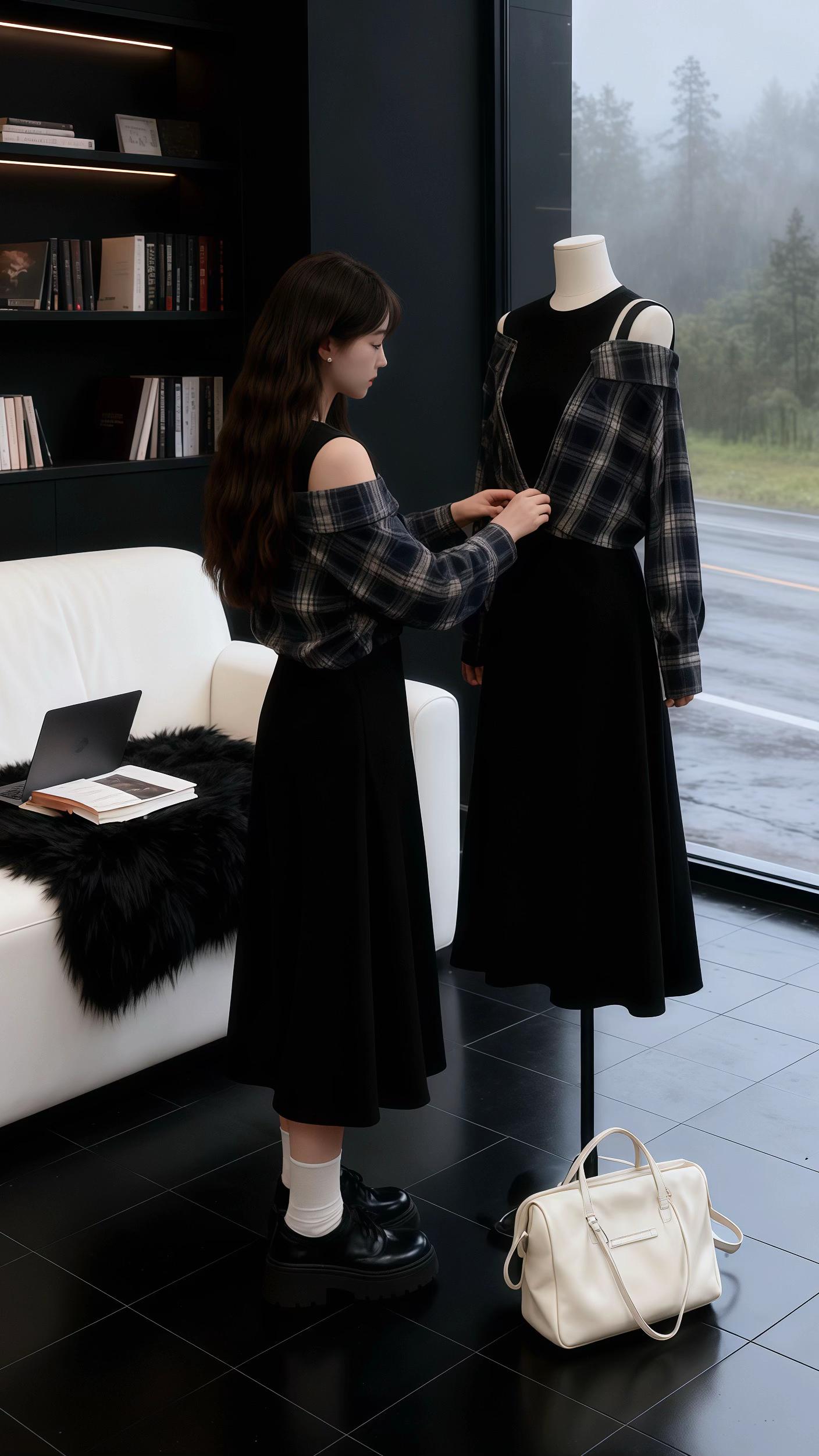 气质穿搭通勤穿搭万能配色公式秋天变时髦就从韩系穿搭开始早秋冷冽又随性的...