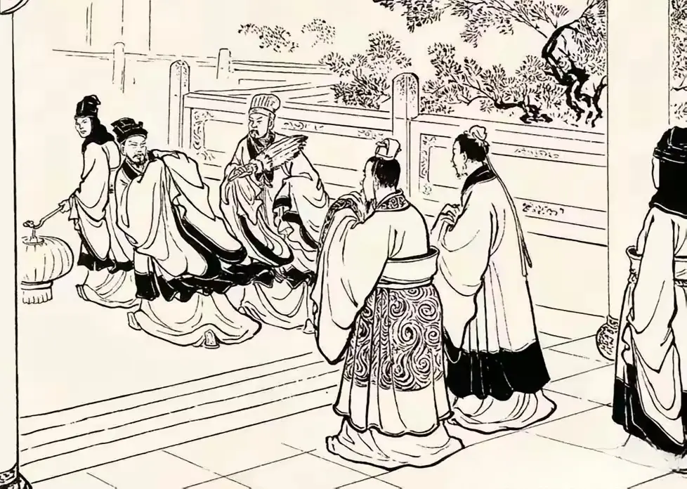 刘备宴请敬酒诸葛亮亲送宾馆，谁这么有面子。看到此人前来，刘皇叔乐的是眉...