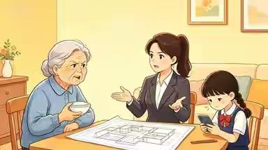 江苏，无锡。老人的儿子去世后，留下2套房子，小的70平，大的120平。老人没有房