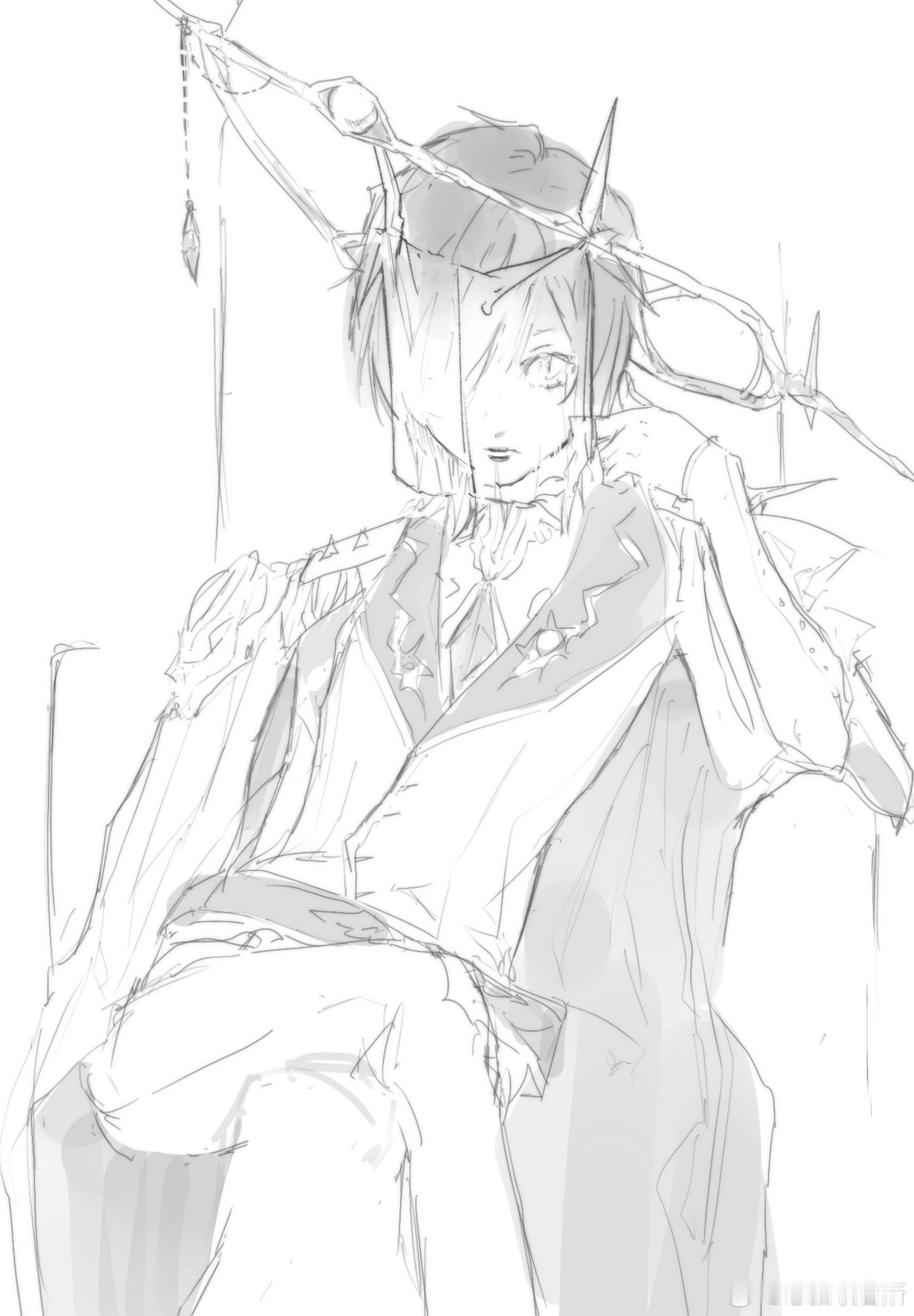 想看白皇带面纱所以画了一套服设 all鲁[超话]朱修 11789 ​​​