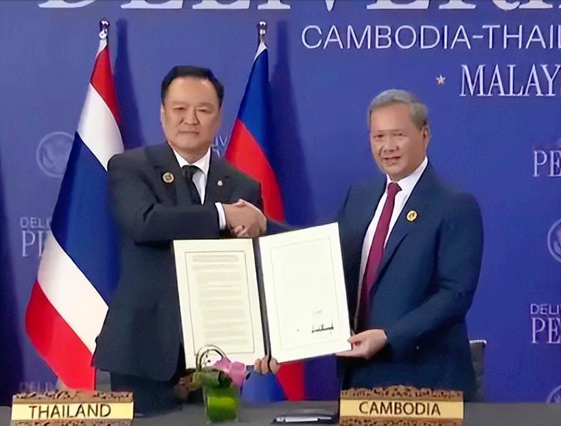 谁能想到，特朗普亲自见证签署的泰柬和平协议竟成了的笑话，最近两国边境就从“握手言
