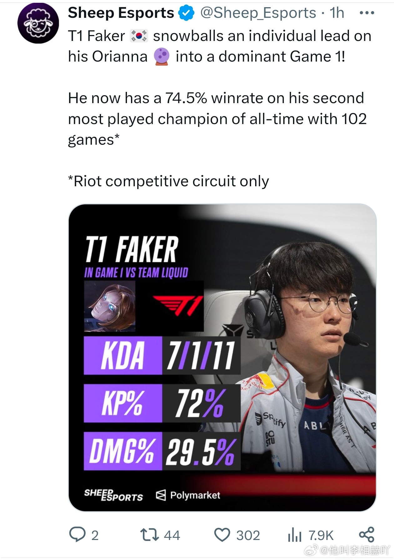 faker 发条李。2026msi