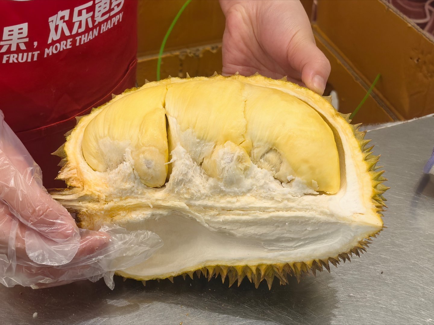 榴莲开出六房肉是什么体验？就是超级无敌爽歪歪
