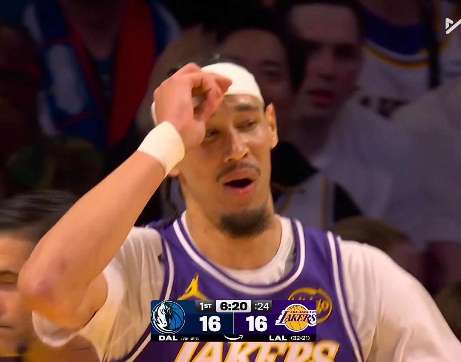 这球能脱手的呀我的海爷独行侠vs湖人