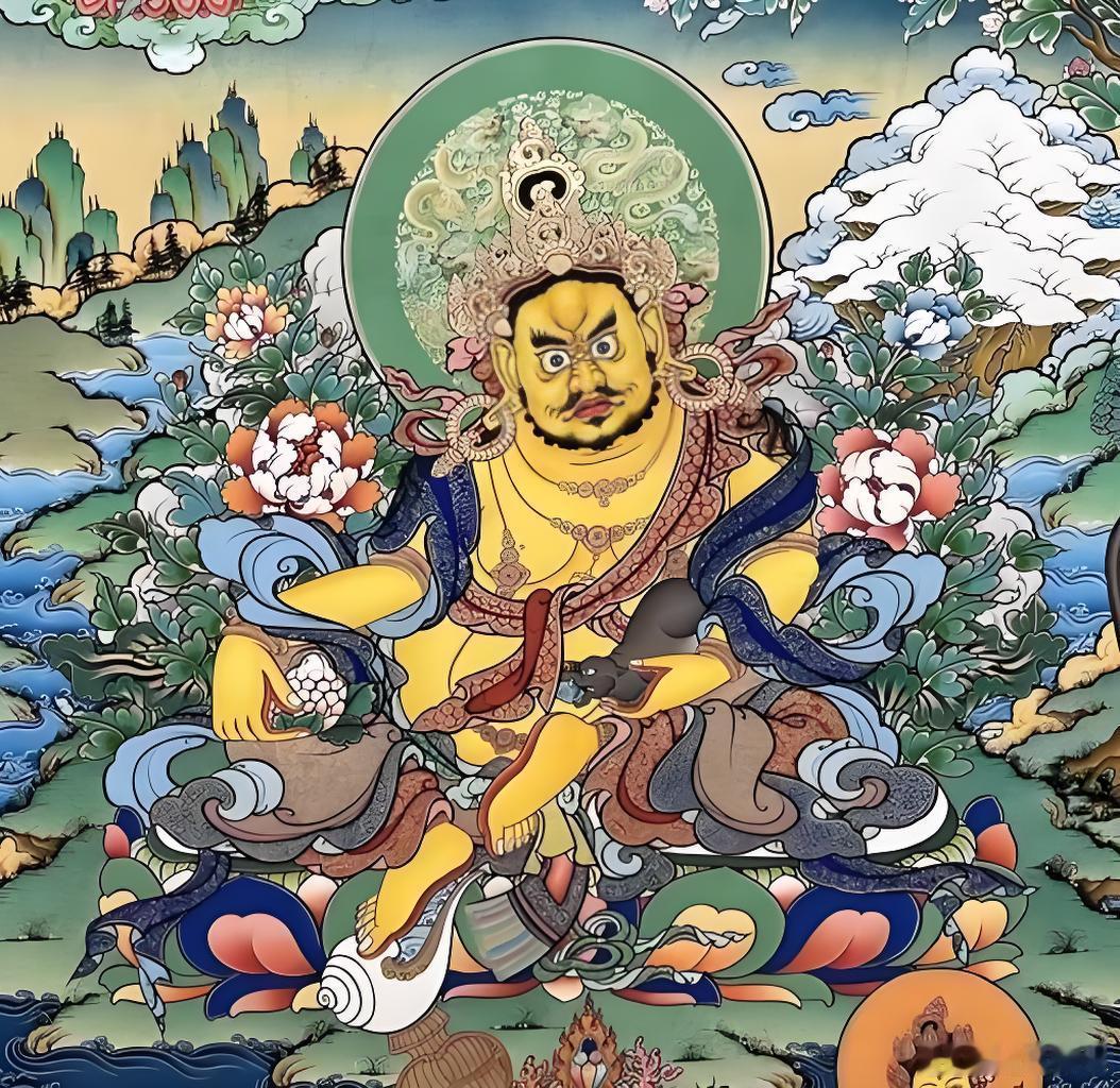 最近财运不好的看过来，赞转黄财神，偏财旺旺旺，留下黄财神心咒“嗡，占巴拉，杂勒扎