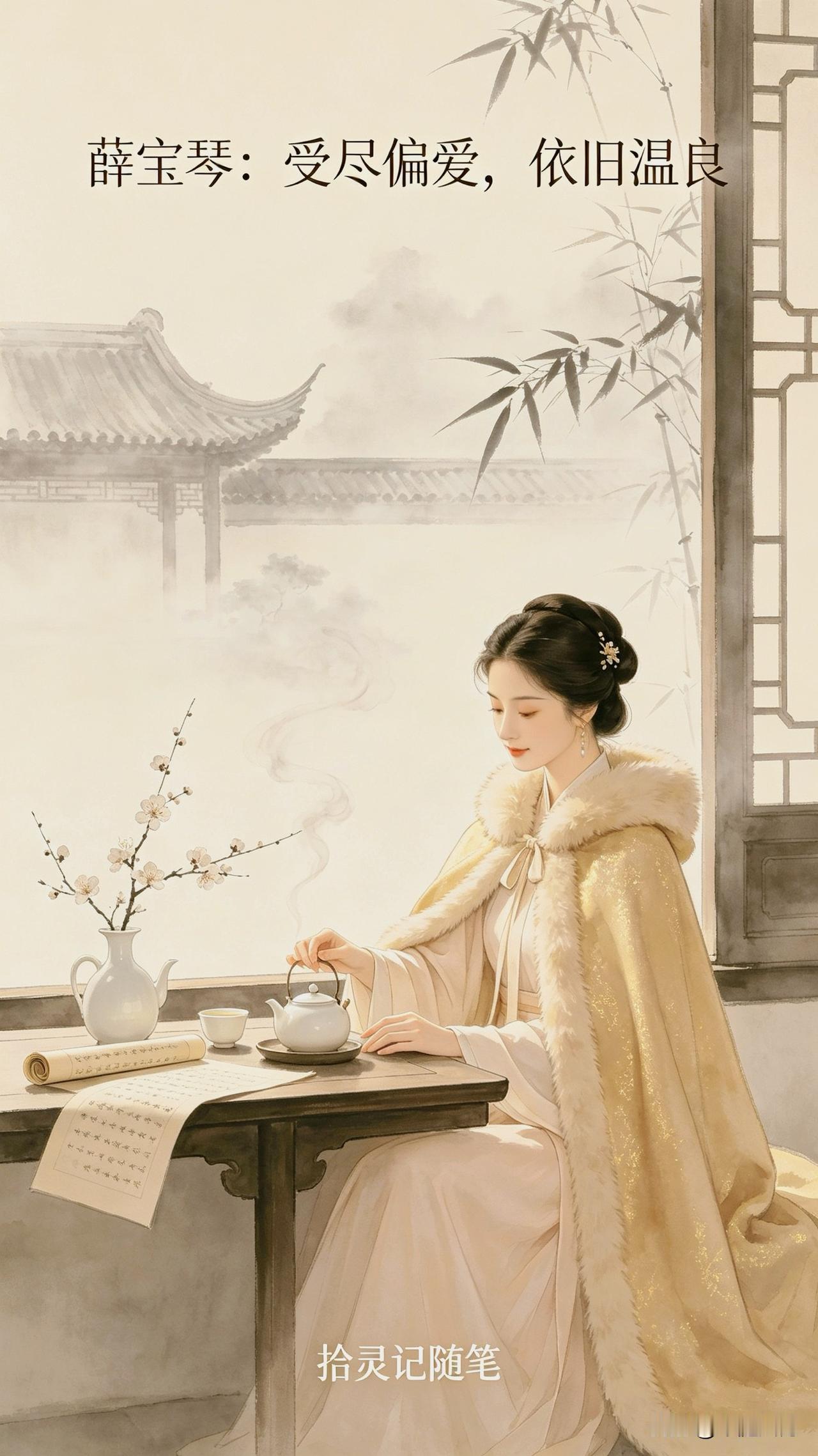 拾灵记·红楼读心｜薛宝琴：被全世界偏爱，依旧谦卑松弛的人，最难得

窗外风清日软