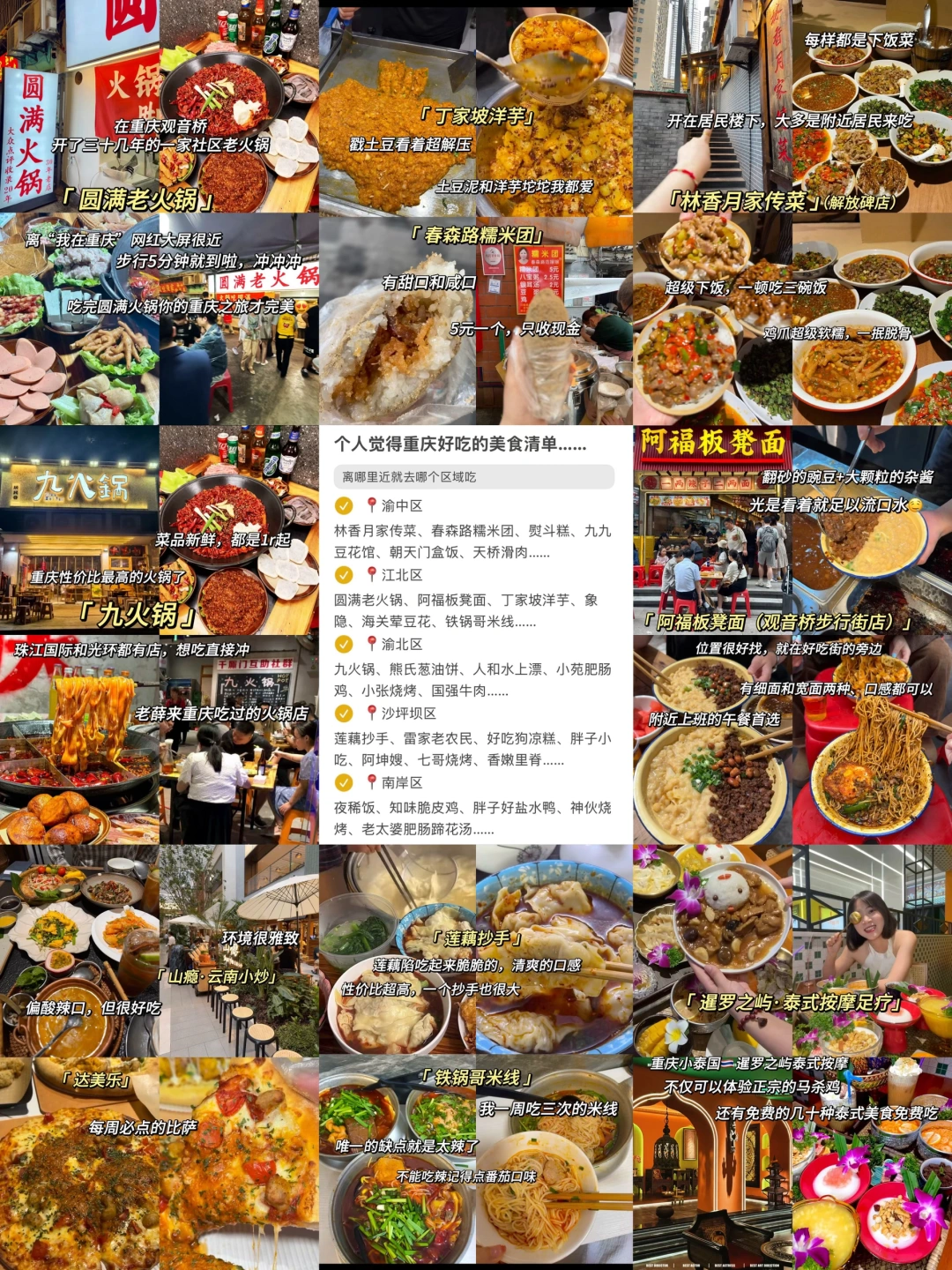 自己整理的重庆必吃美食📝无广放心吃