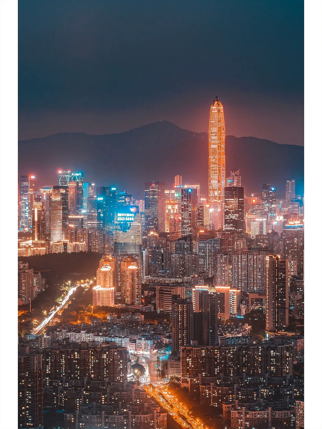 俯瞰深圳最美夜景，一定要来梅林后山🌃