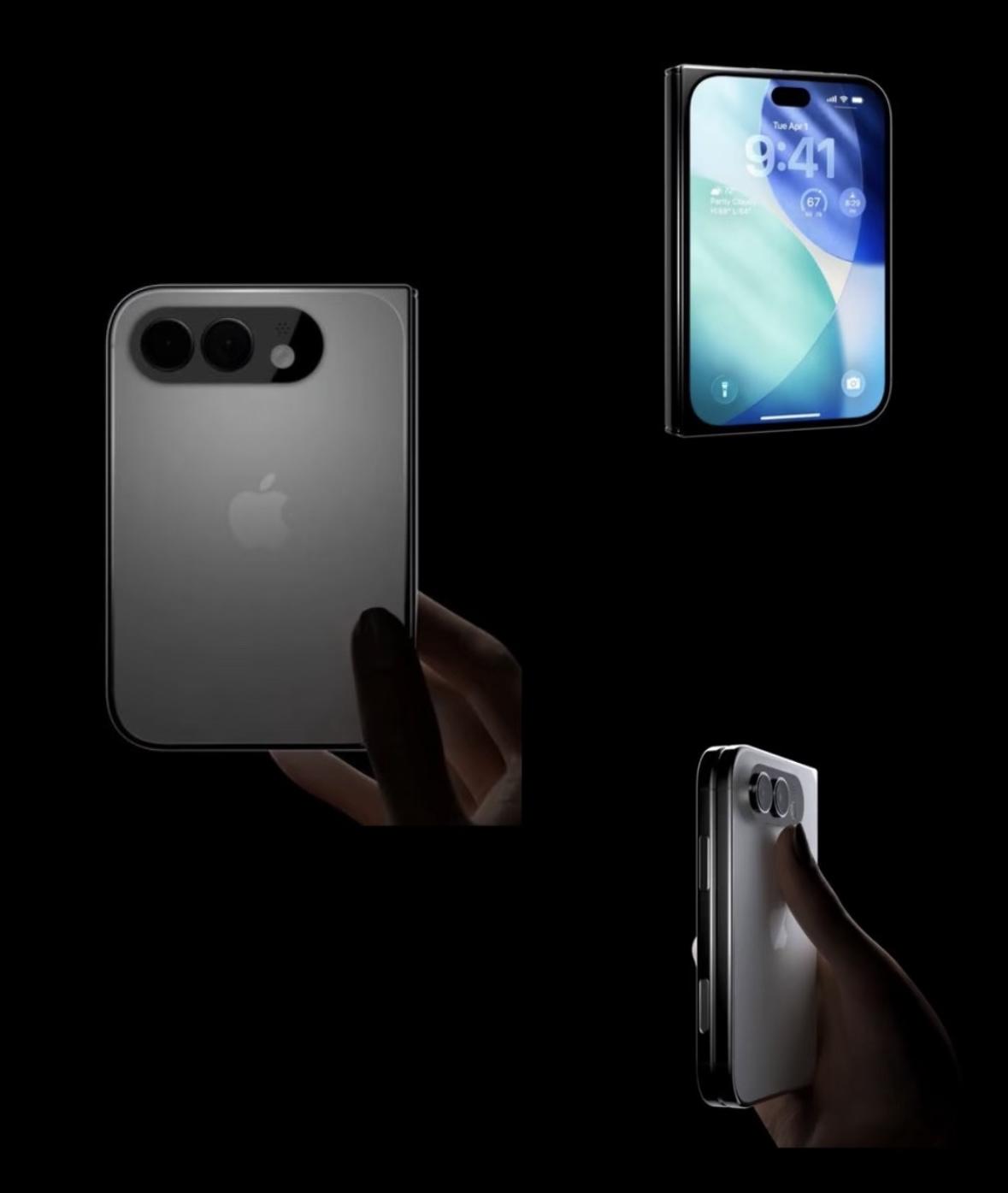 “几乎与折痕”，那就是还是有折痕，没能做到纯平

直板只有一块屏幕，两块屏幕折叠