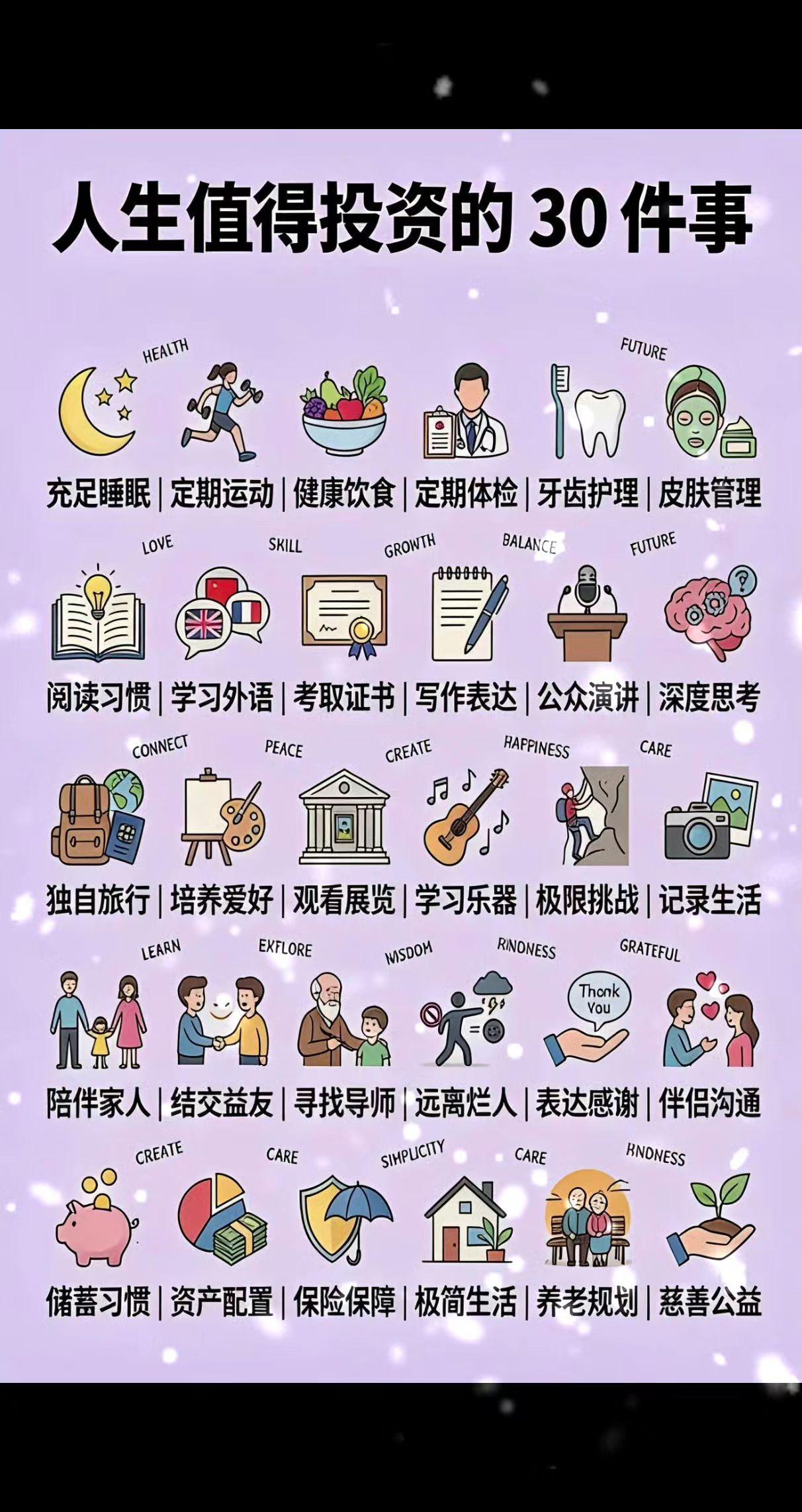 别再瞎忙了！这30件事，才是你这辈子最值得的投资
