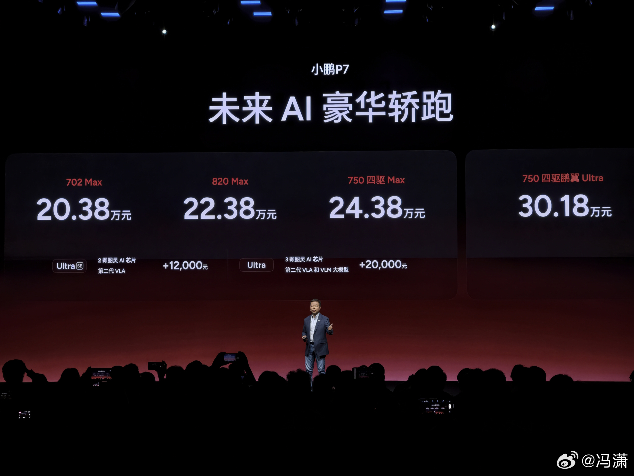 小鹏P7新配色+第二代VLA售价20.38万起！第二代VLA试过了极其无聊平淡，