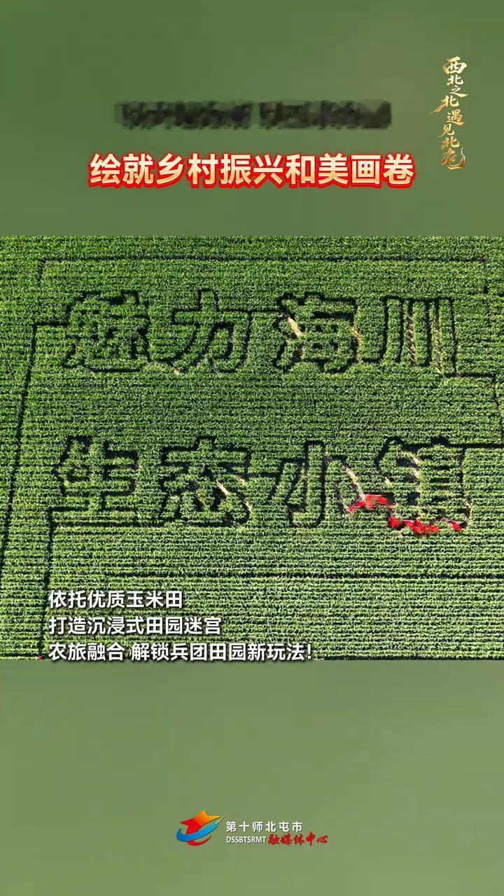 魅力海川生态小镇。
魅力海川。
7月13日，第十师北屯市一八八团37亩玉米田化身