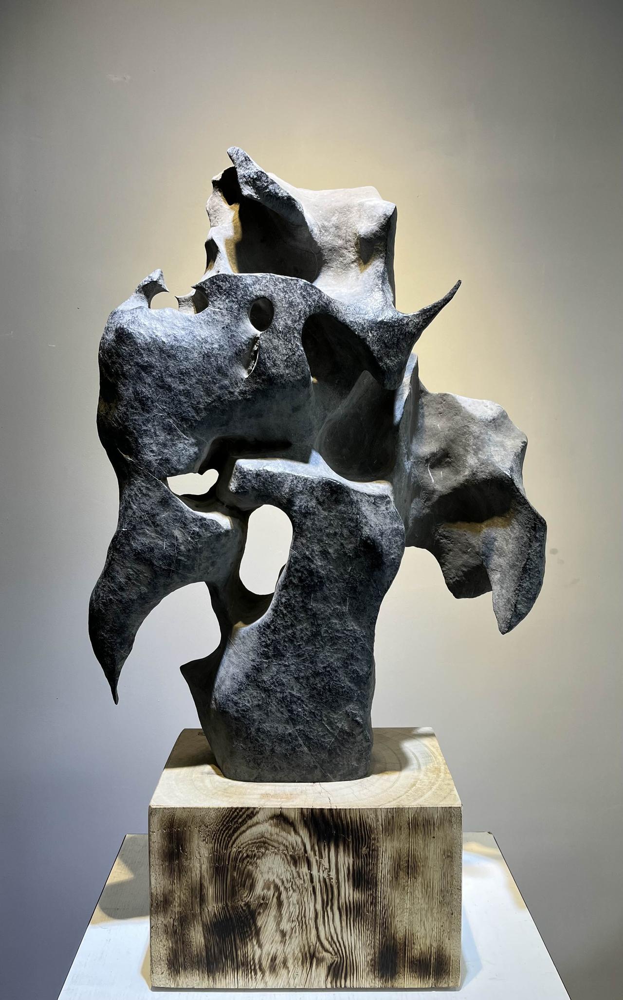 龙首凤姿凝太古，
石破天惊自不凡。

～龙凤呈祥～
广西来宾考洞石[心]