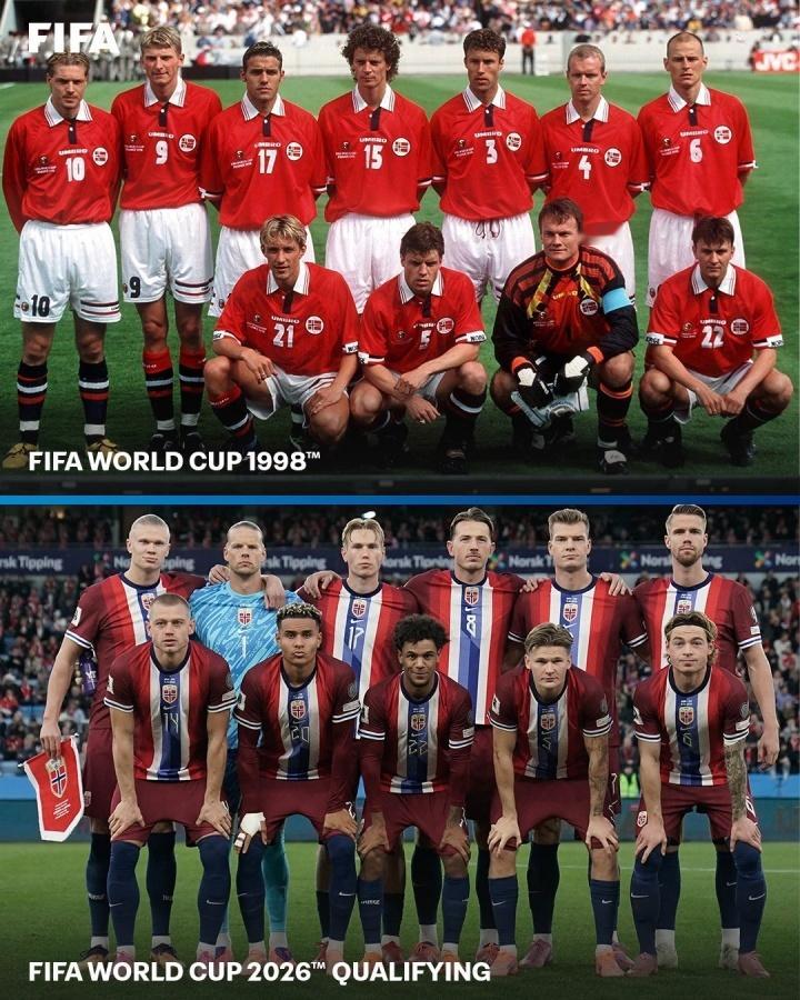 挪威上次晋级世界杯的阵容，你认识几人？ 