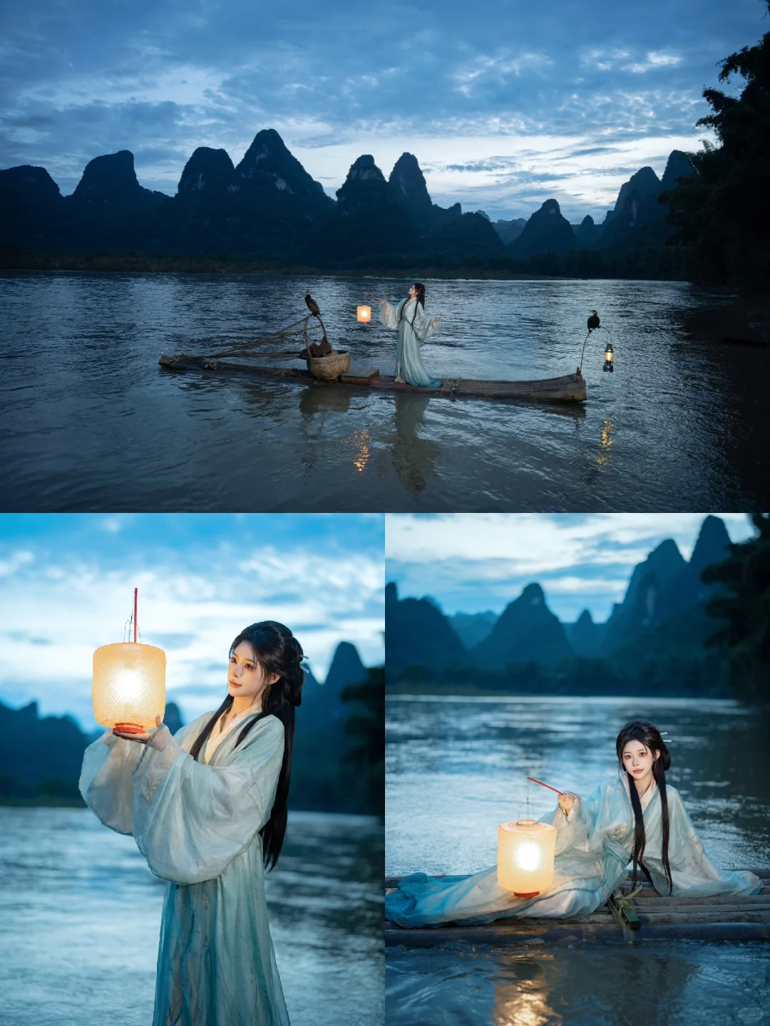 山水和你，隔着一盏青灯～
