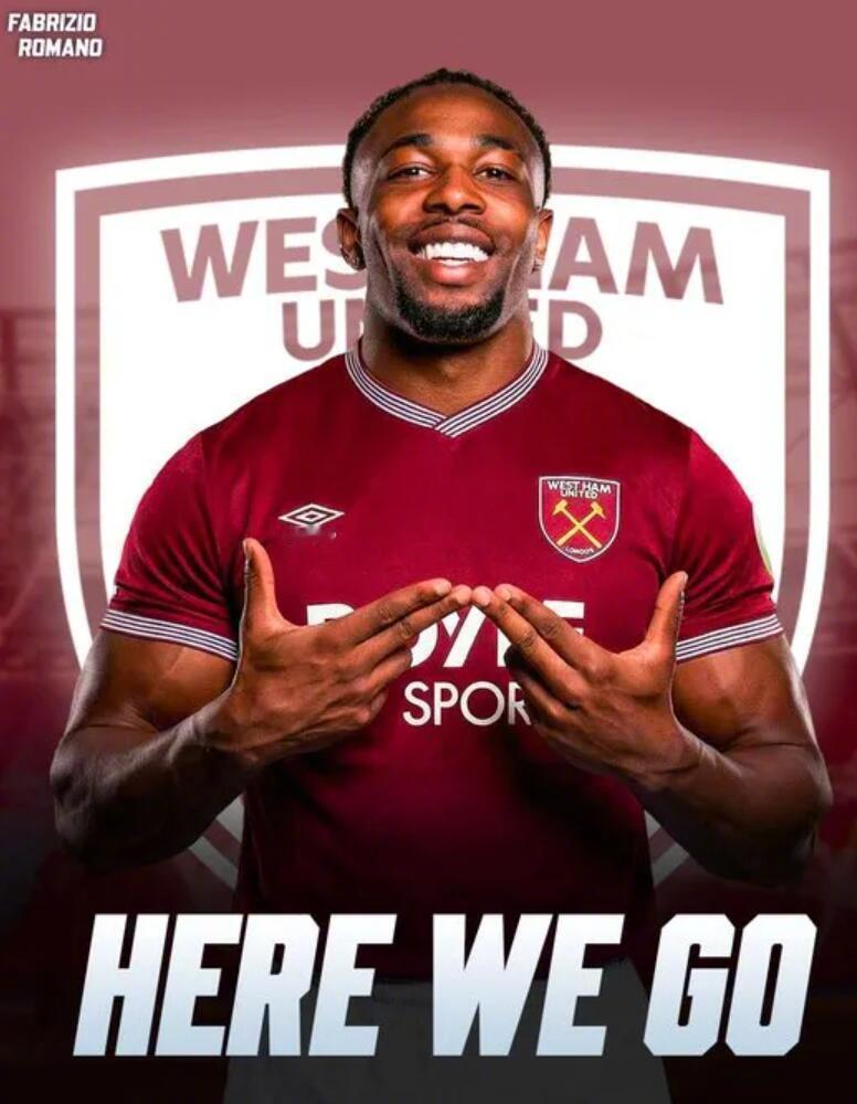 罗马诺消息，西汉姆签下富勒姆前锋特拉奥雷，Here we go！据报道，西汉姆联