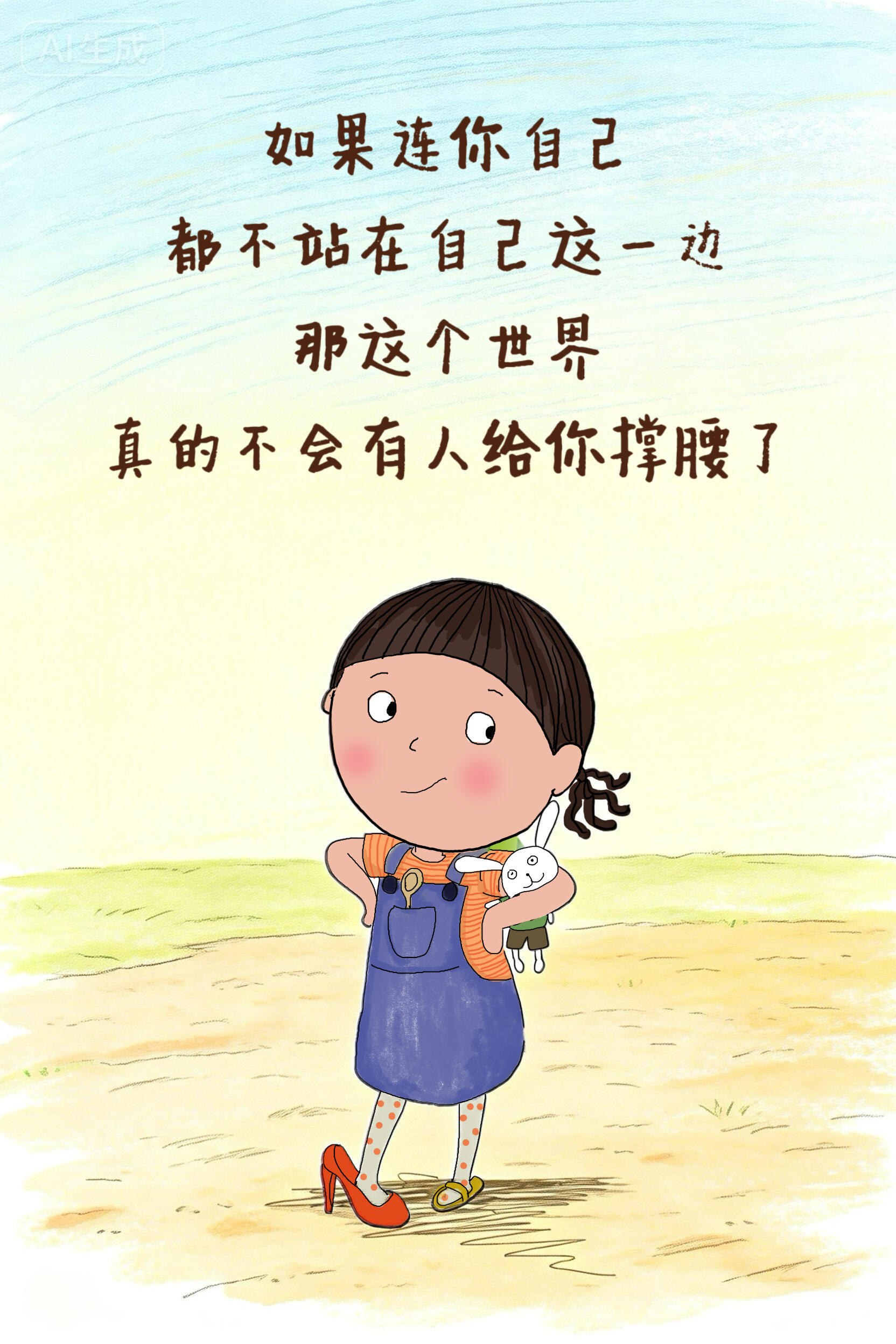 请你坚定地和自己站在一起！让自己开心，才是最重要的事 