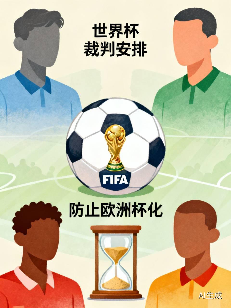 阿根廷和埃及那场安排法国主裁，
法国和摩洛哥这场安排阿根廷主裁，
这次世界杯就是