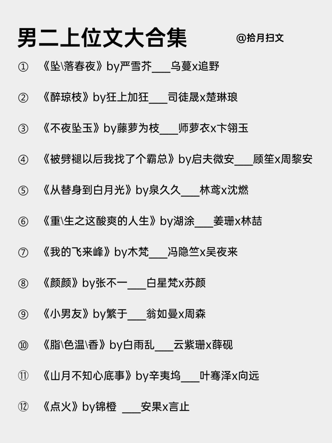 男二上位文‼️前任追妻失败，温柔男二上位