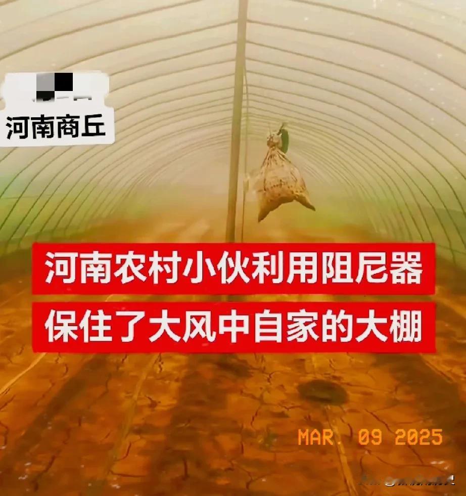 用极底成本解决了大棚怕大风刮困扰农民多年的问题…………