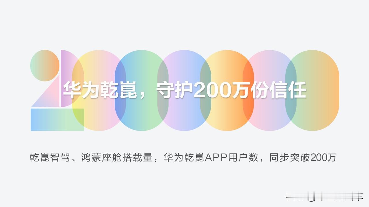 里程碑时刻！华为乾崑智驾搭载量突破200万
刚刚，华为乾崑正式对外公布重要业务进