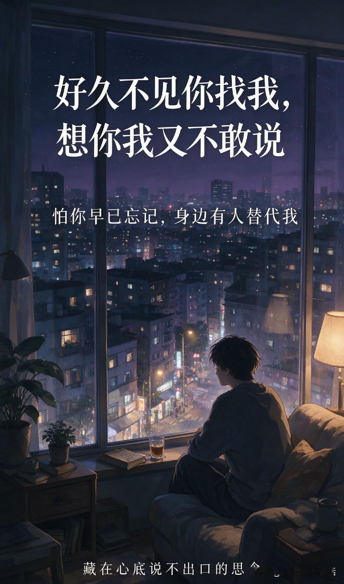  戳心歌词：好久不见满心思念，千言万语到嘴边却不敢开口

一段歌词唱碎多少成年人