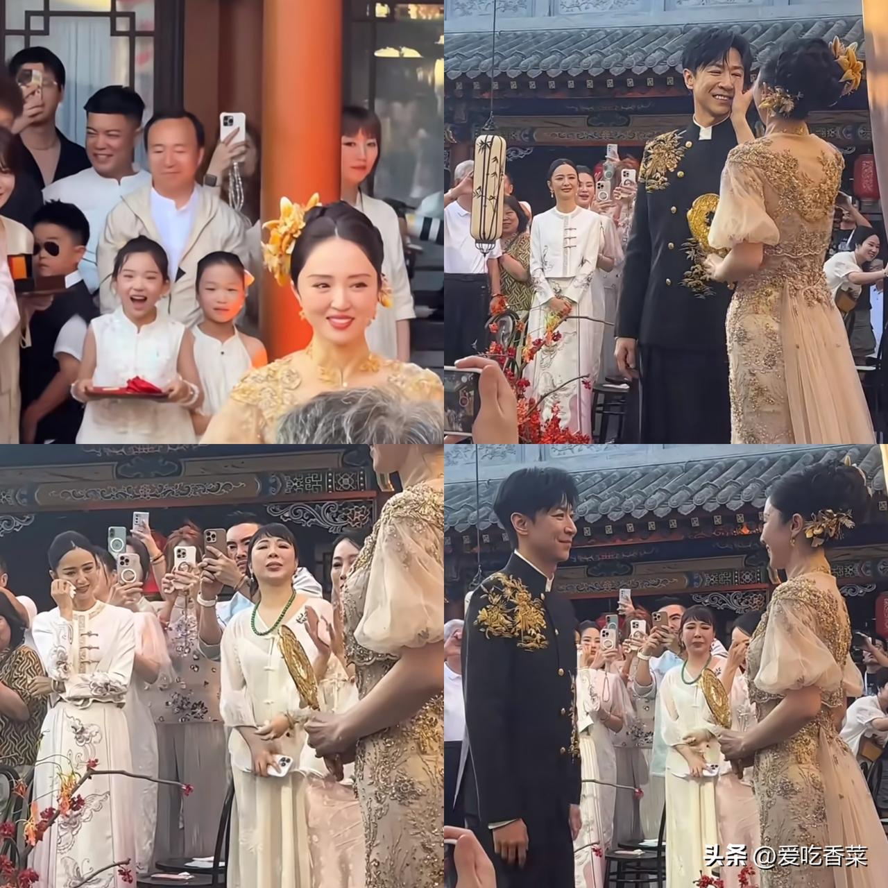 董璇张维伊大婚，佟丽娅感动落泪！女儿小酒窝笑的十分开心，妈妈找到幸福，女儿内心自