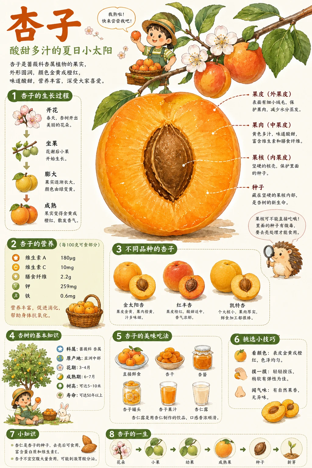 今天你吃杏子了吗｜一图看懂杏子！