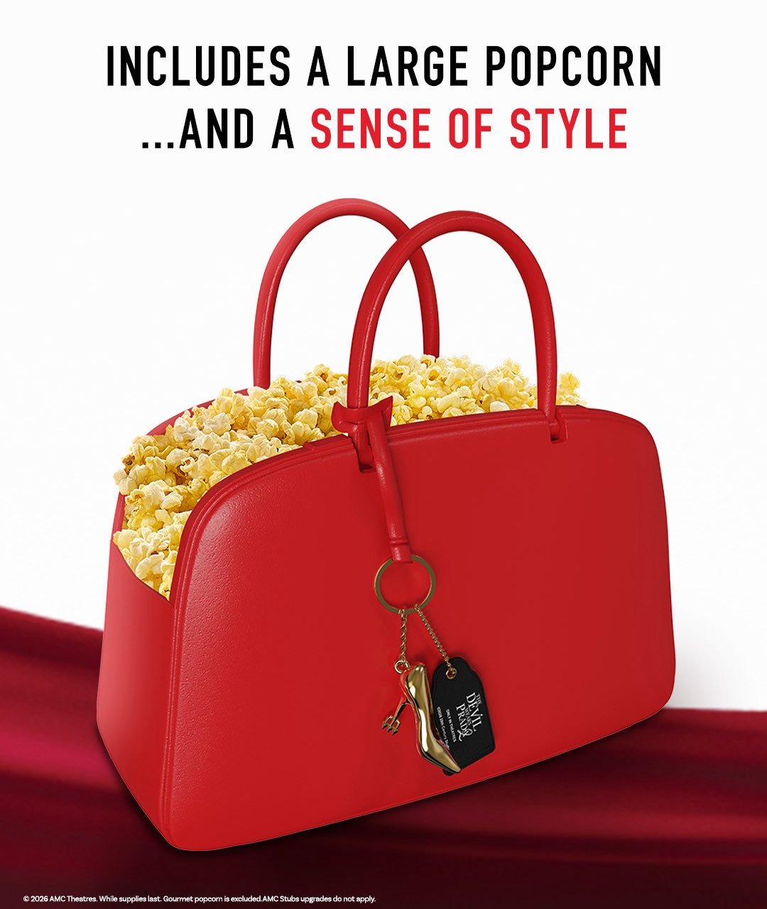 北美院线推出《穿普拉达的女王2》爆米花造型桶。如果你是一位热爱绝对电影的女士你必