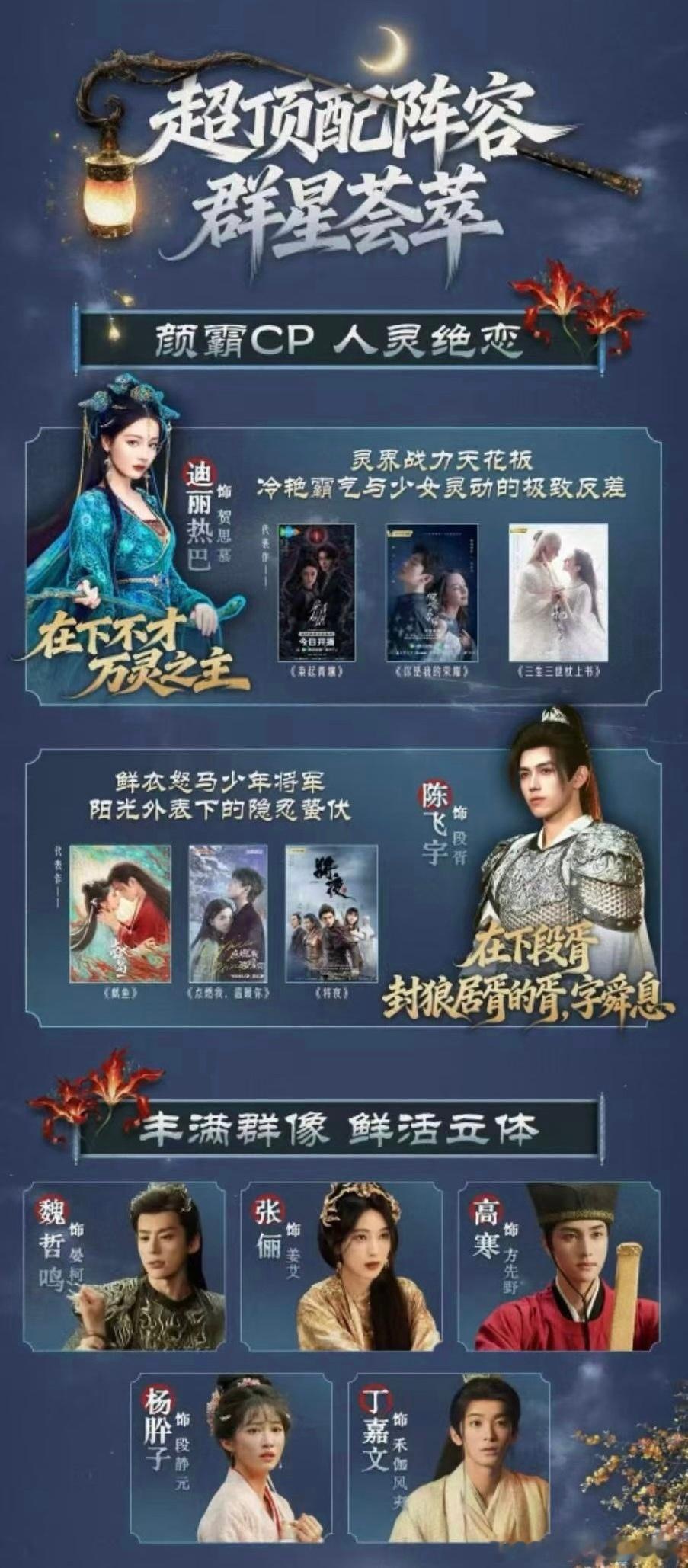 迪丽热巴、陈飞宇 慕胥辞 招商方案，3月腾讯视频开播 