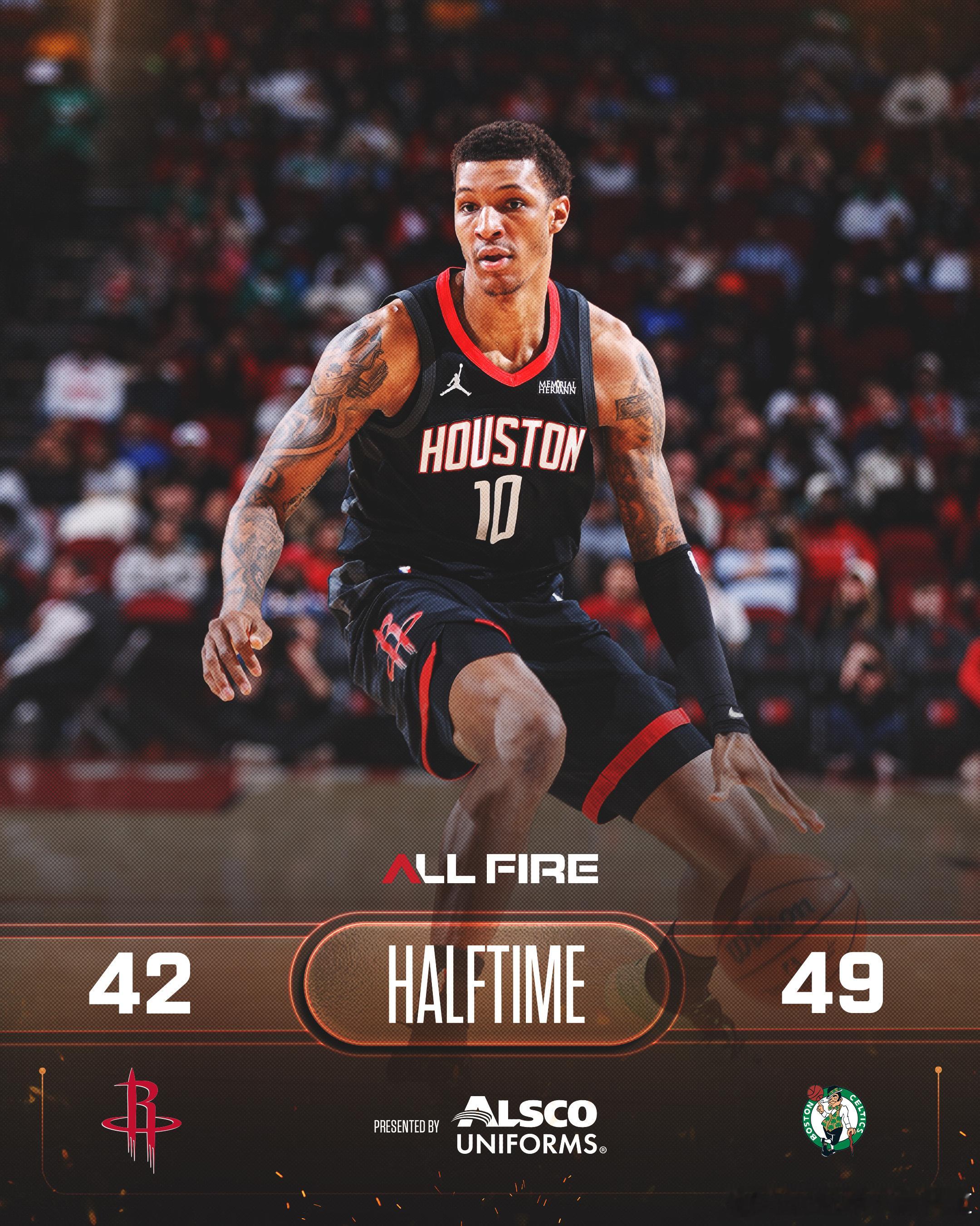 半场落后凯子七分，依旧手感冰凉的一天，KD和阿门都是5中1，小贾拿到全队最高的1