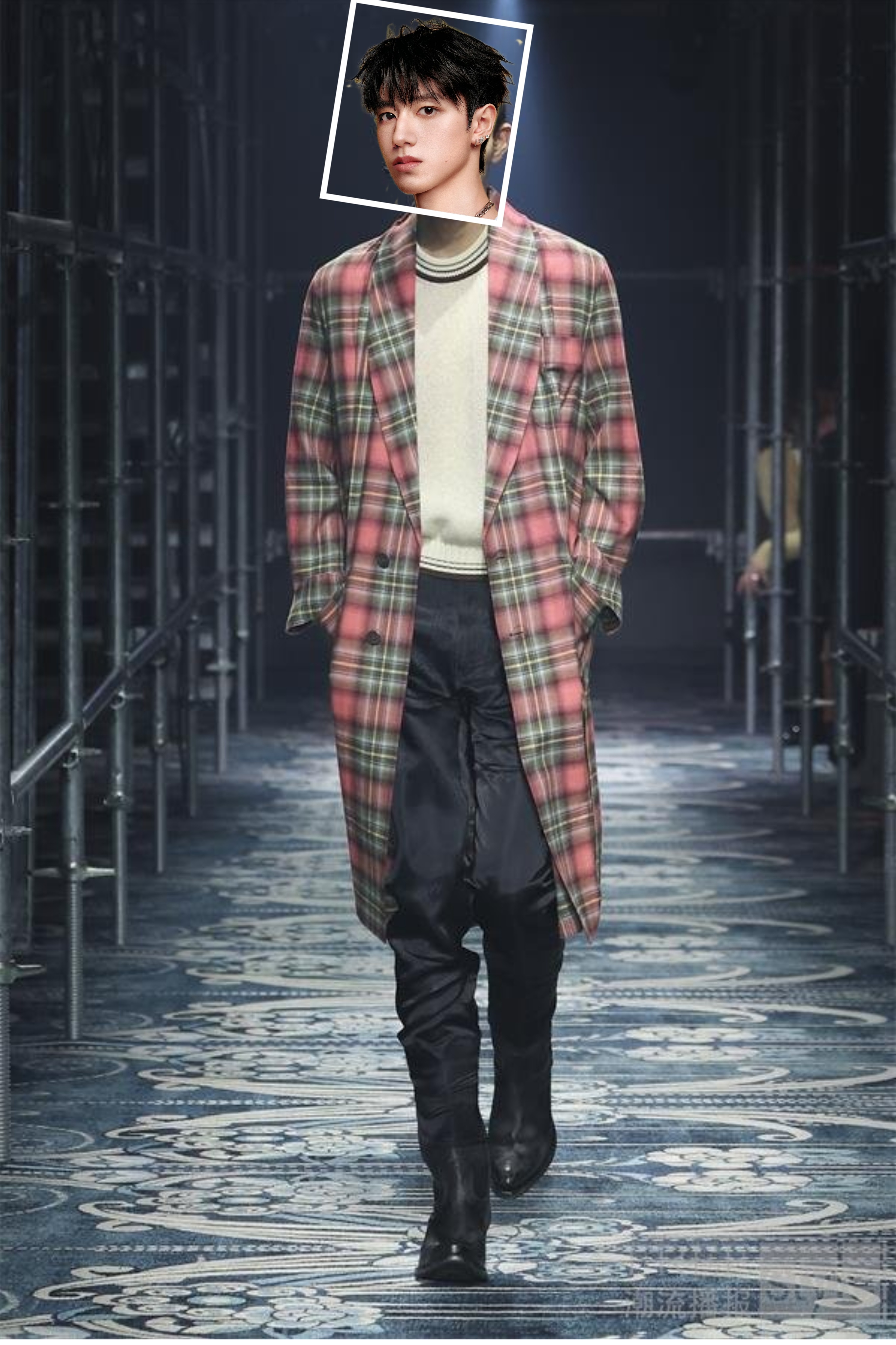 Prada大秀Prada2026春夏男装时装秀热点现场 登陆少年组合，夏天穿貂是