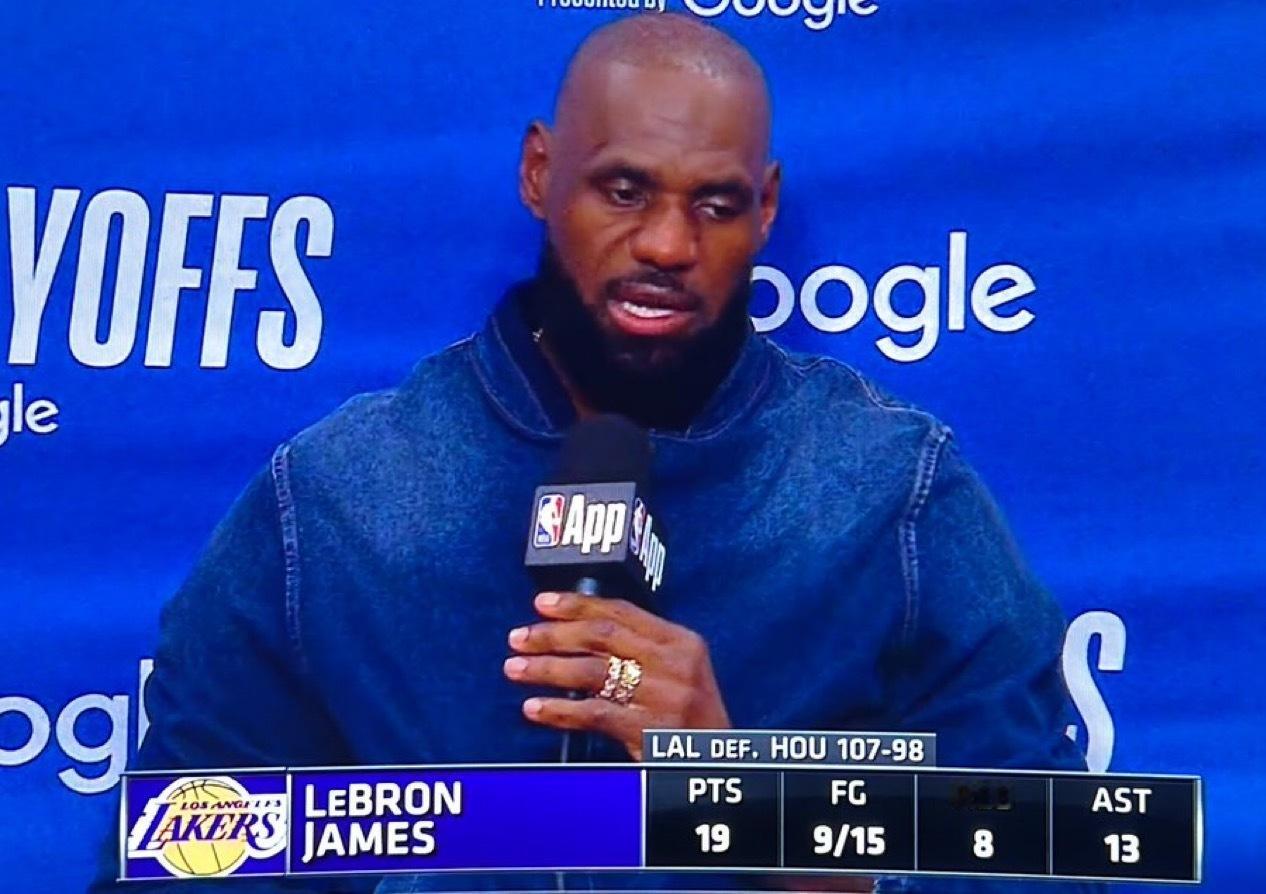 詹姆斯谈到今天的表现如何为系列赛所需的打法提供蓝图：“我们没有选择。必须这样做，