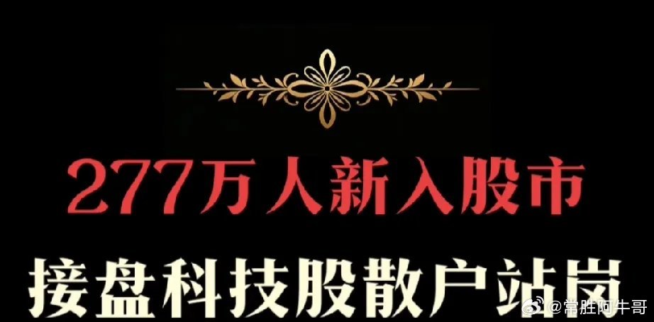 刚看一个新闻说 5 月份有 277 万新开户的股民进入股市，抢筹高科技 AI 股