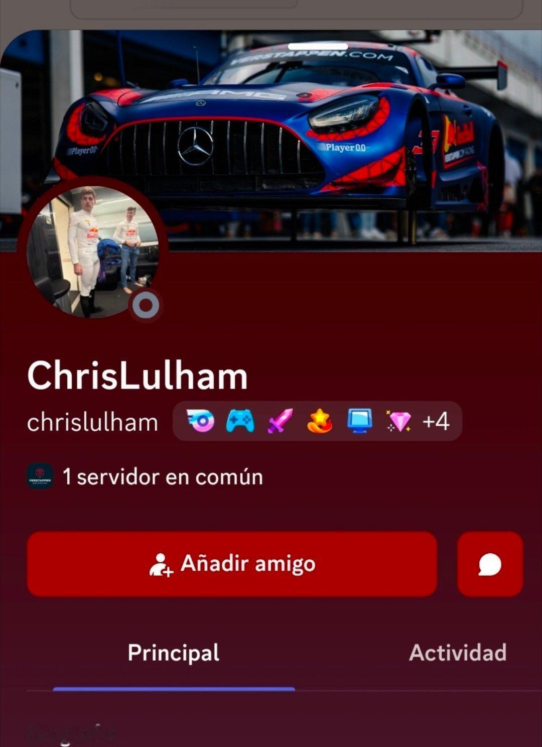 Chris Lulham最新头像，你们这个队真有点说法的[哆啦A梦吃惊]维斯塔潘