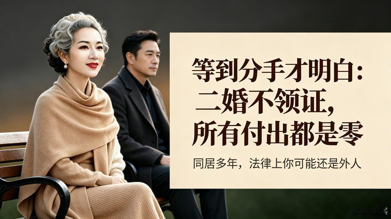 等到分手才明白：二婚不领证，所有付出都是零
二婚的人吃过一次婚姻的苦，心里处处提