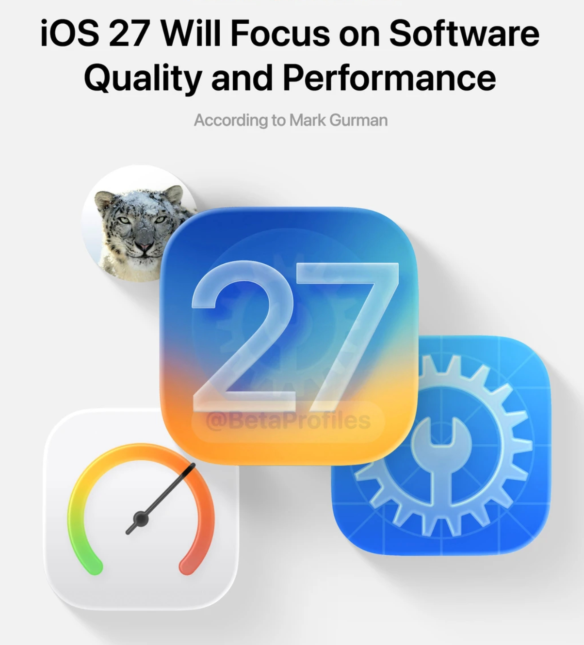 彭博消息，iOS 27要走稳重路线，把重点放回稳定性和大量新 AI 功能。苹果团