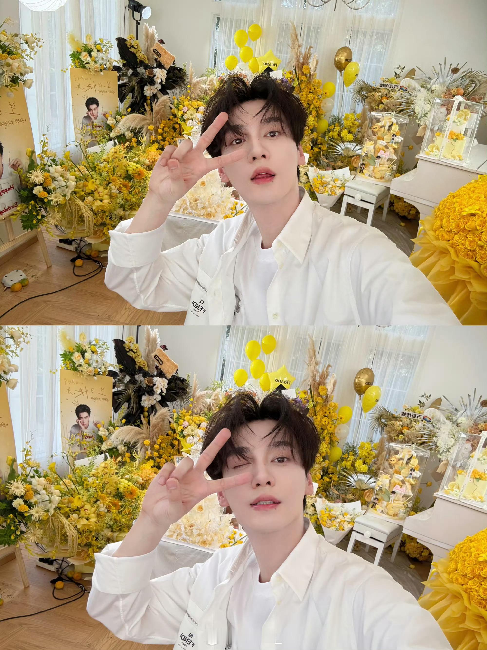 内娱明星应援色是田栩宁和柠檬水双向奔赴的栩光金星色💛 ​​​
